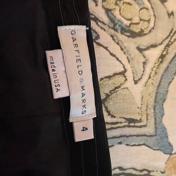 Gorgeous Vintage Garfield and Marks Pencil Skirt Variegated Pinstripes - Picture 4 of 8